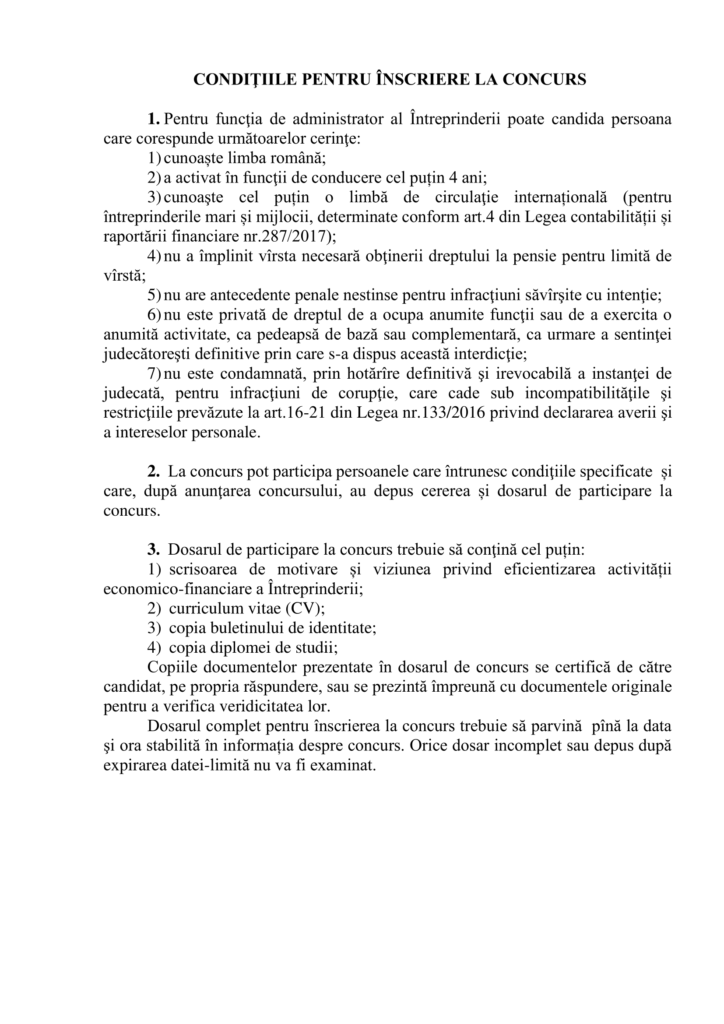 condiții pentru concurs-1